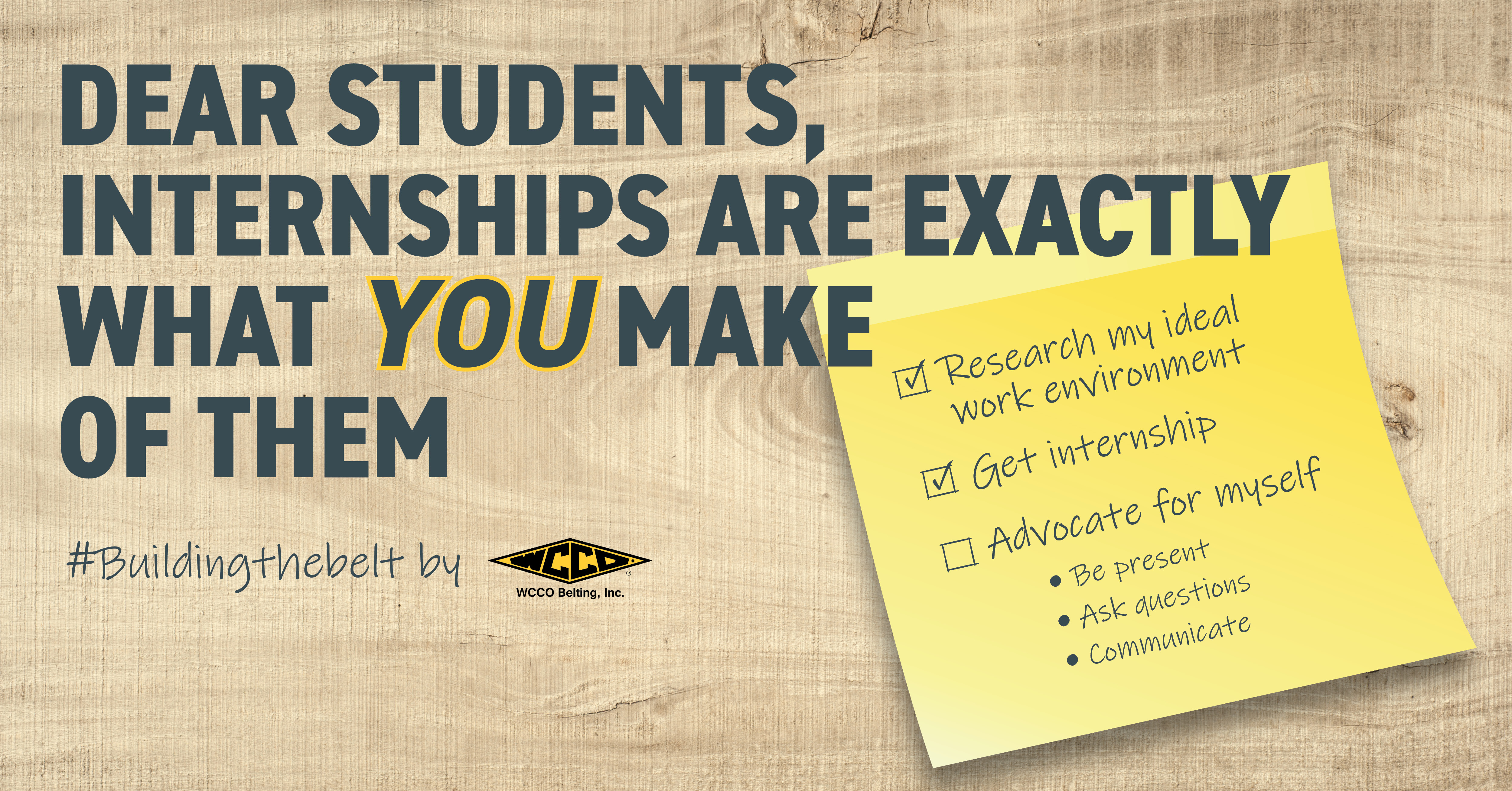 Dear students, internships are exactly what YOU make of them, Blog Post
