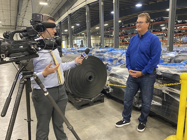 WDAY-TV visited WCCO Belting in honor of National Manufacturing Day, TV Segment